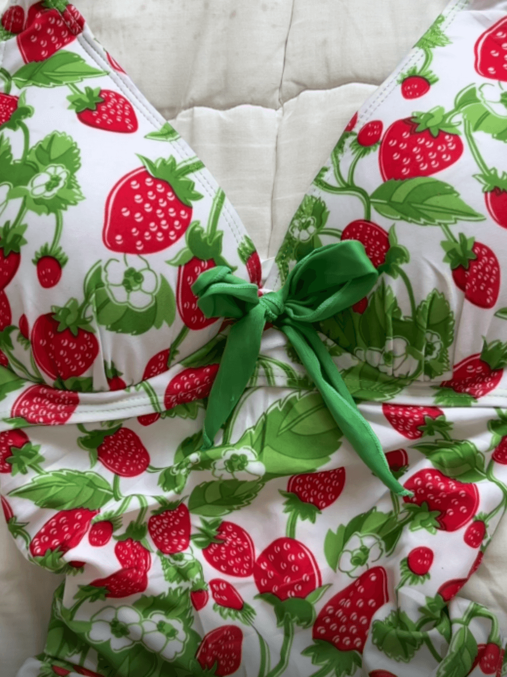 Ruffle Strawberry Swimsuit