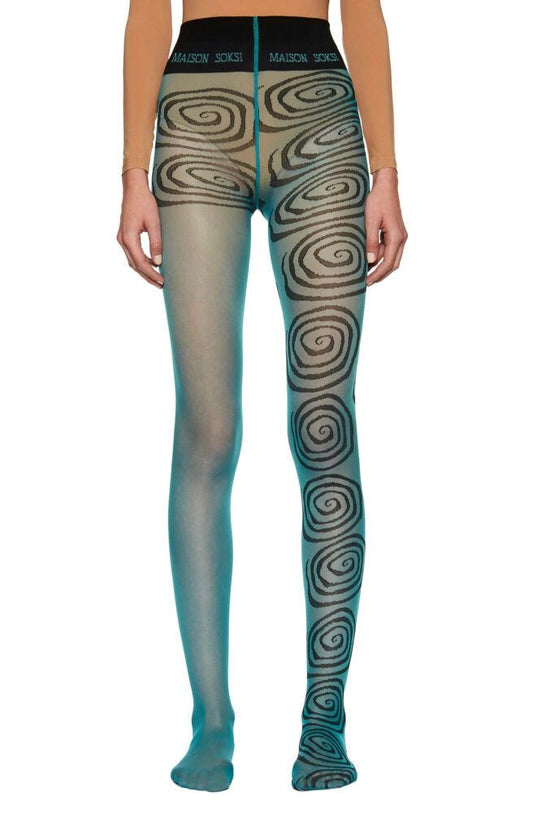 Spiral Pattern Pantyhose