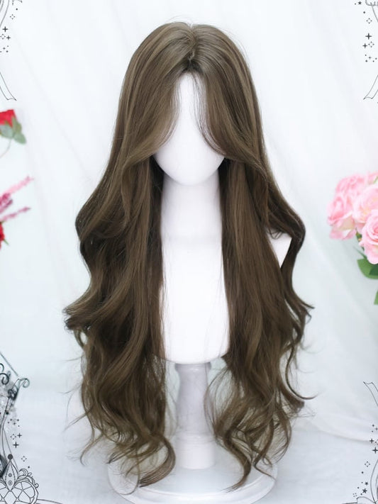 Chestnut Wavy Curls Long Wig