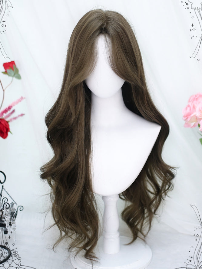 Chestnut Wavy Curls Long Wig