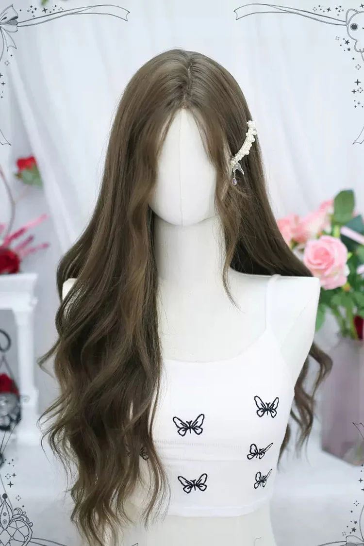 Chestnut Wavy Curls Long Wig