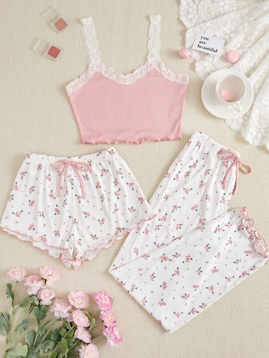 Arabis Floral 3pcs Pajama Set