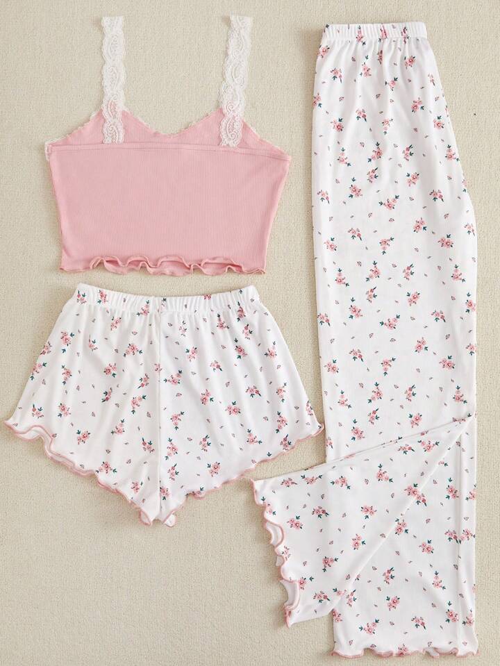 Arabis Floral 3pcs Pajama Set