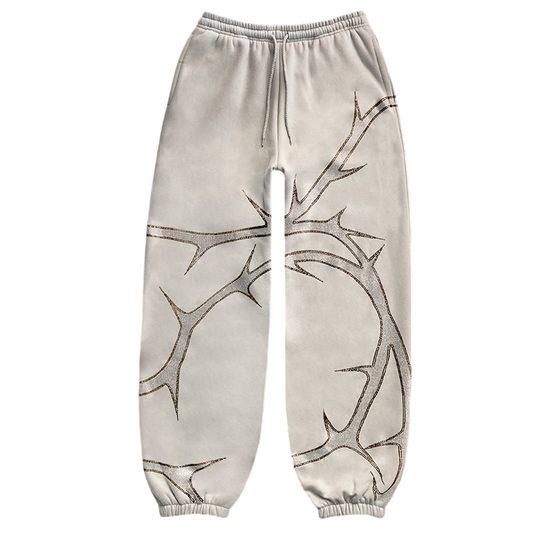 Thorn Rhinestone Sweatpants