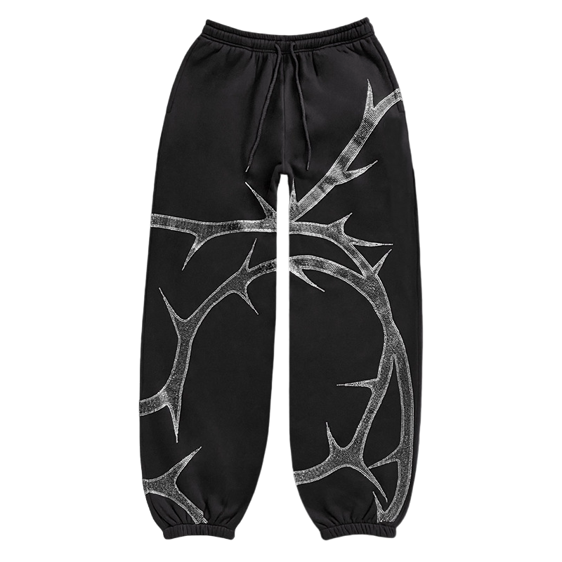 Thorn Rhinestone Sweatpants