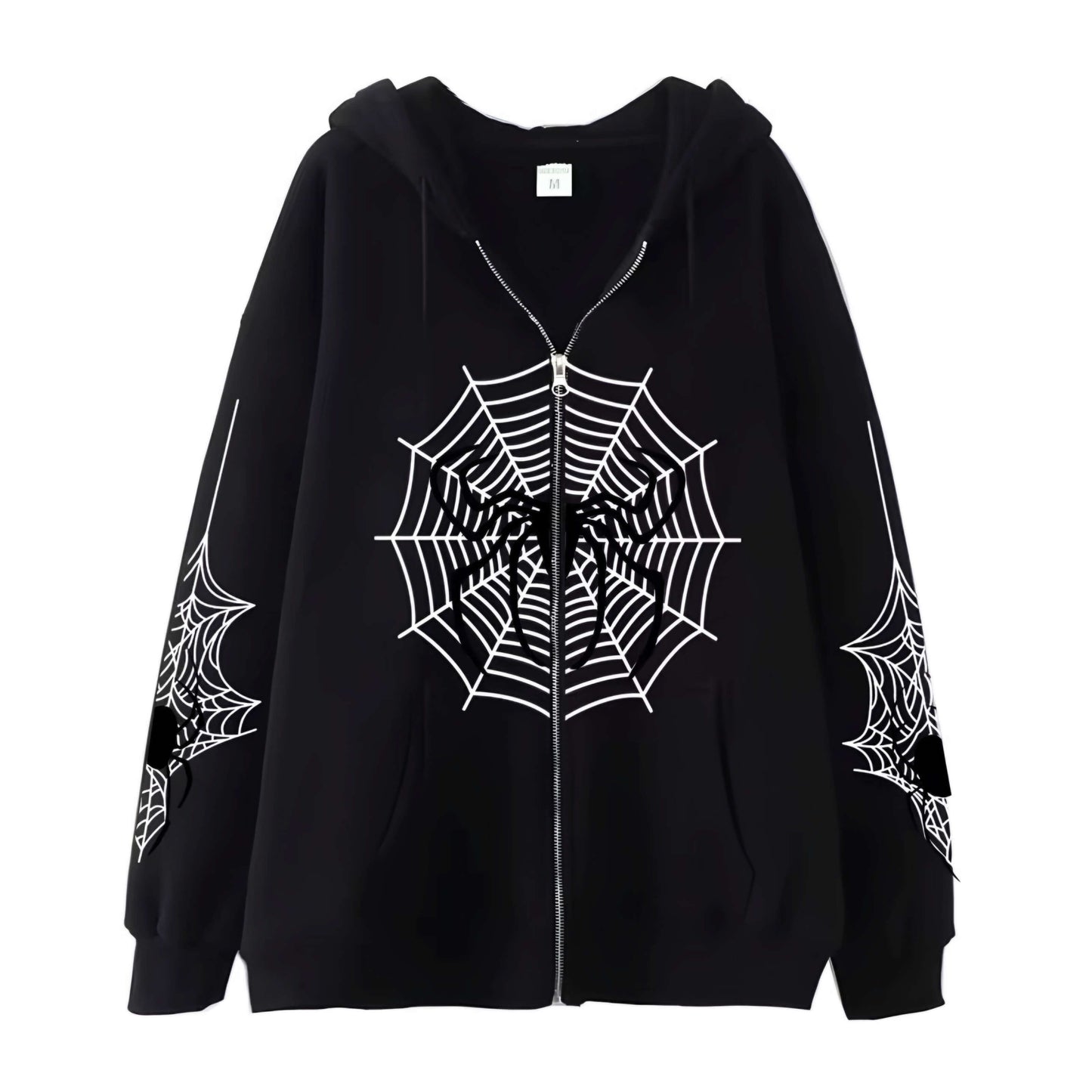 Spider Zip Up Y2K Hoodie