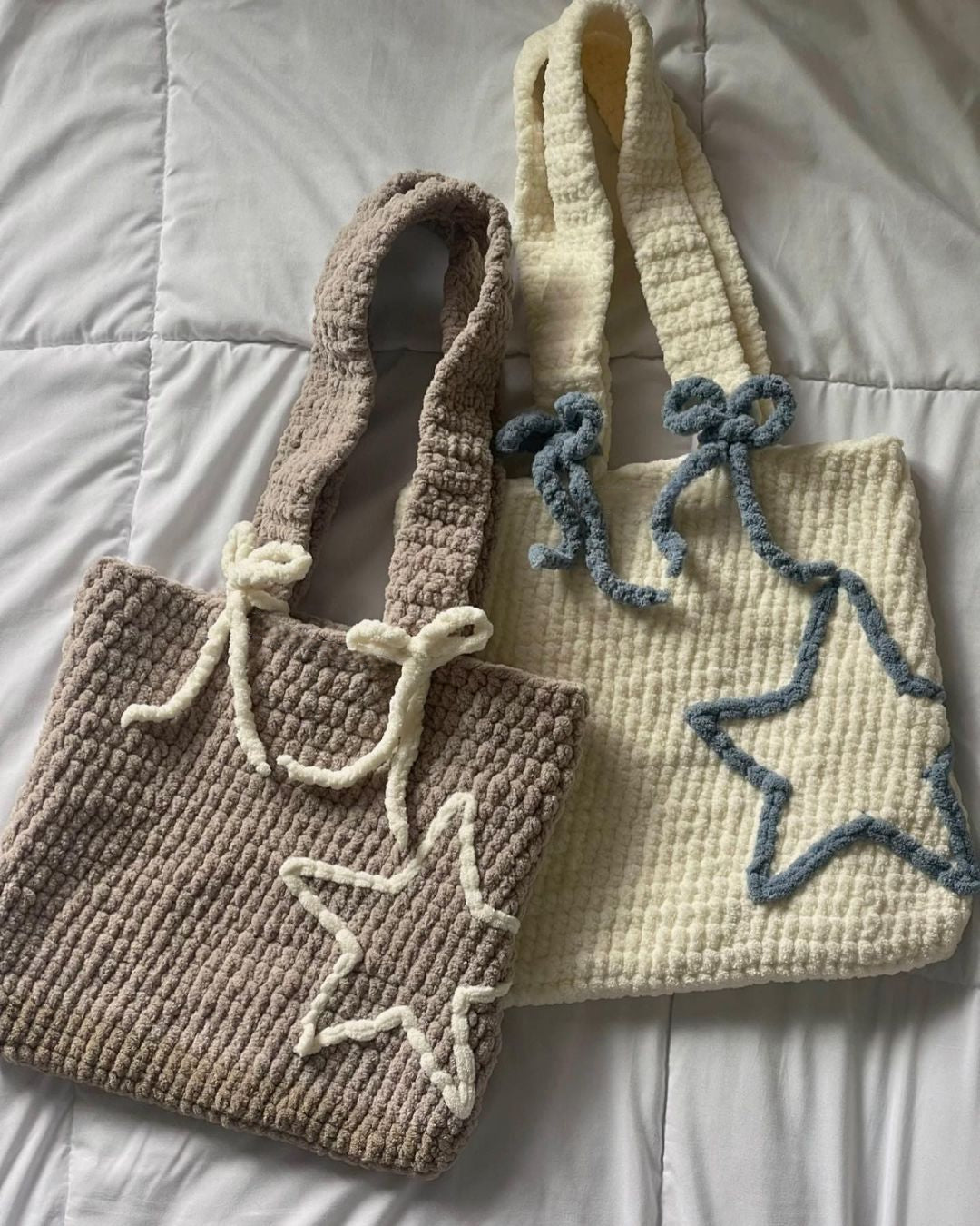 Chunky Star Bow Crochet Bag