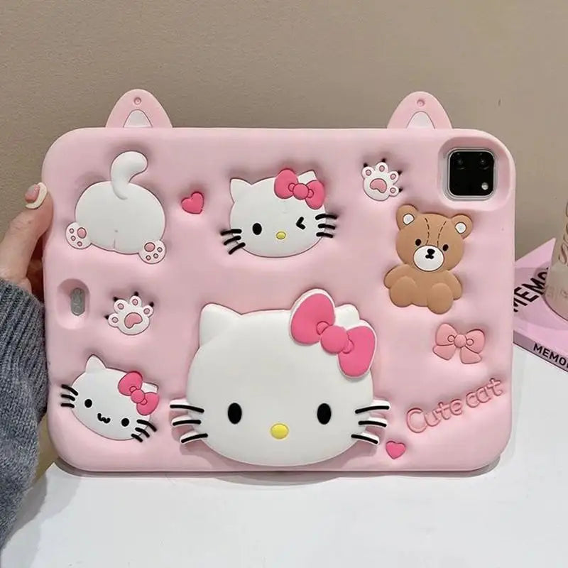 'Cute Cat' Hello Kitty Bear iPad Case