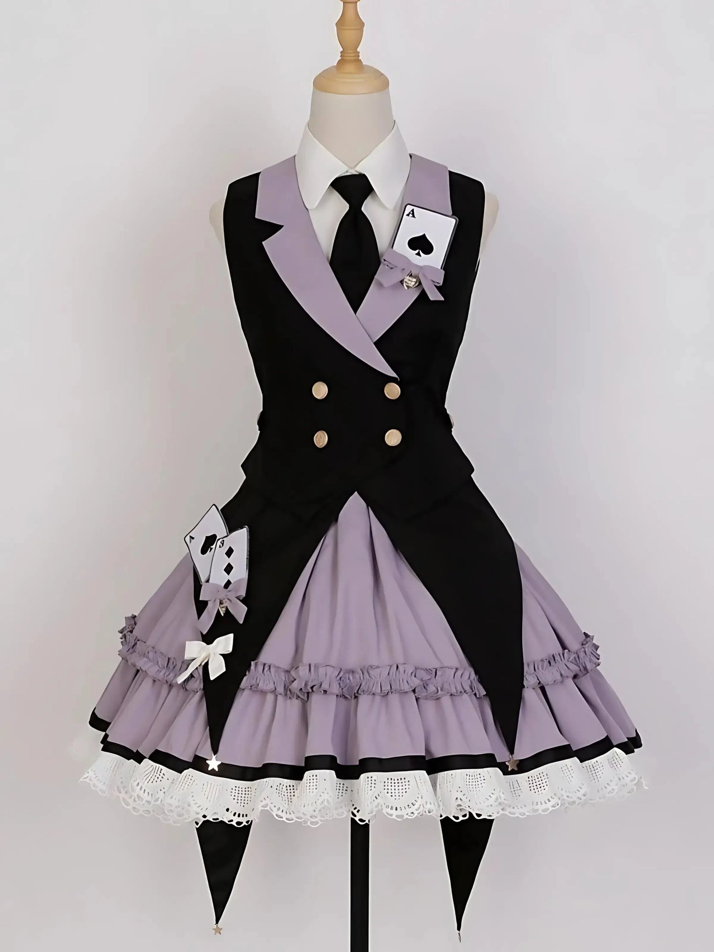 Ace Of Spades Lolita Cosplay Costume