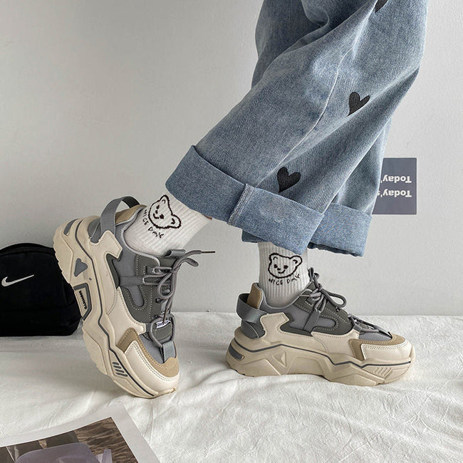 Aesthetic Fashion Platform Sneakers