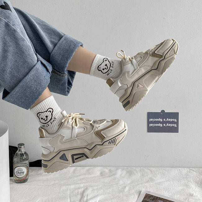 Aesthetic Fashion Platform Sneakers