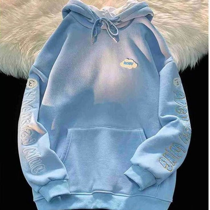 Angel Wings Embroidery Hoodie