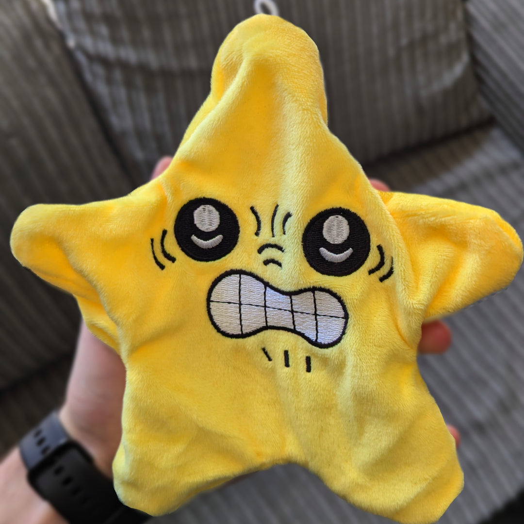 Angry Moving Star Plush