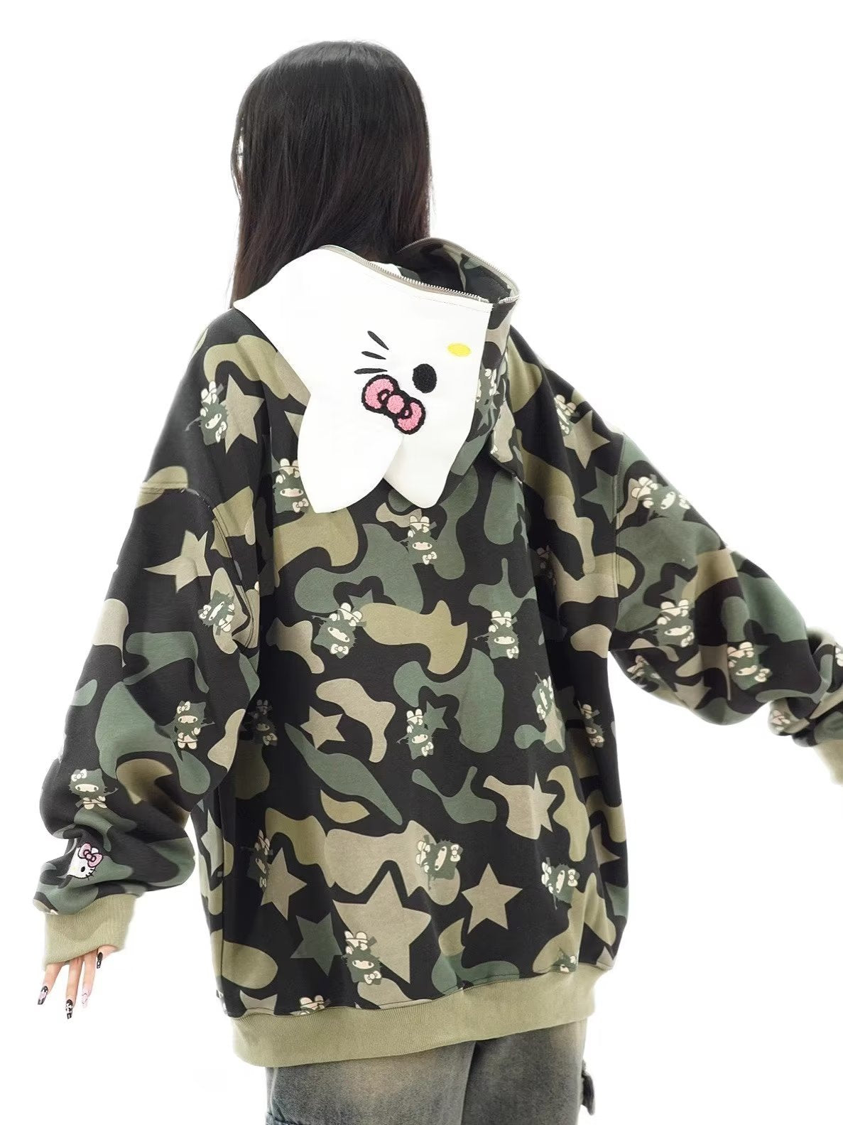 Armed Hello Kitty Camo Hoodie