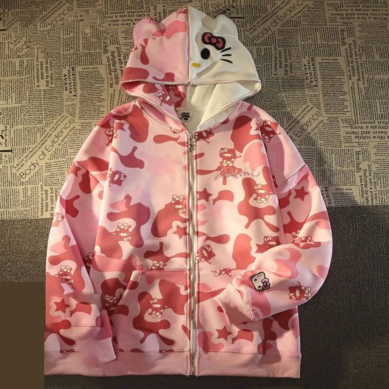 Armed Hello Kitty Camo Hoodie