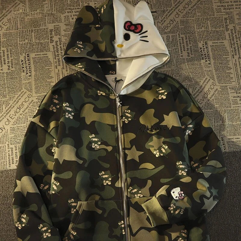 Armed Hello Kitty Camo Hoodie