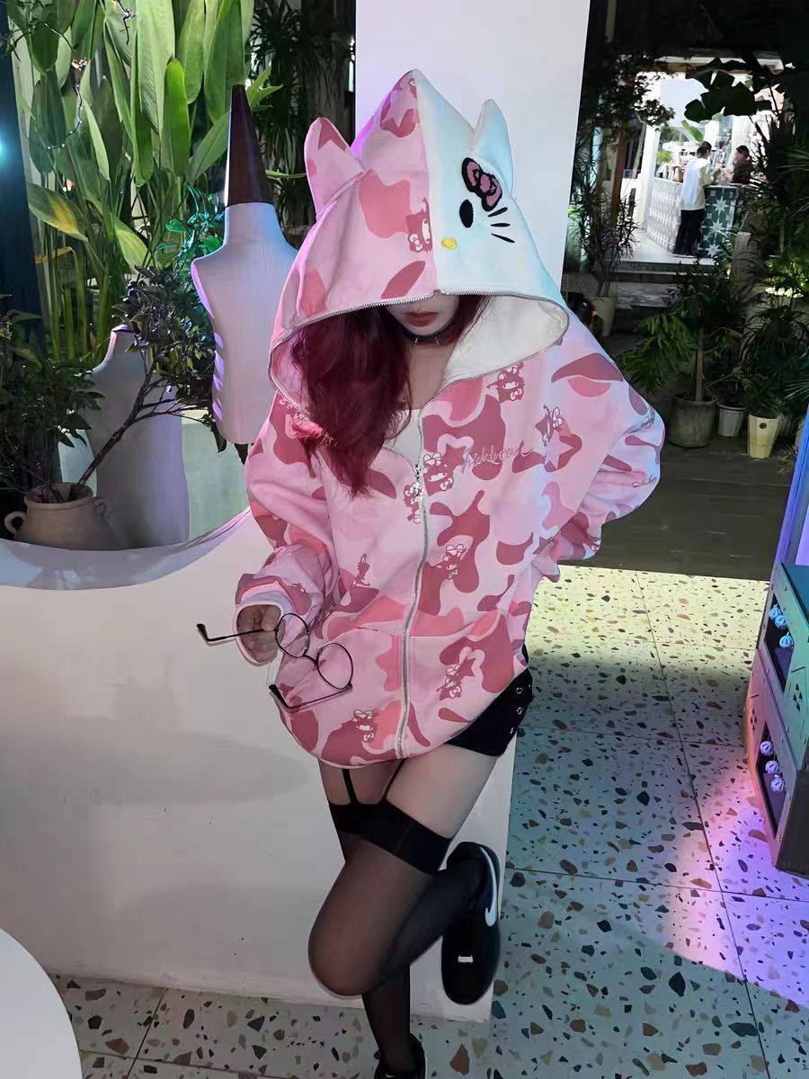 Armed Hello Kitty Camo Hoodie