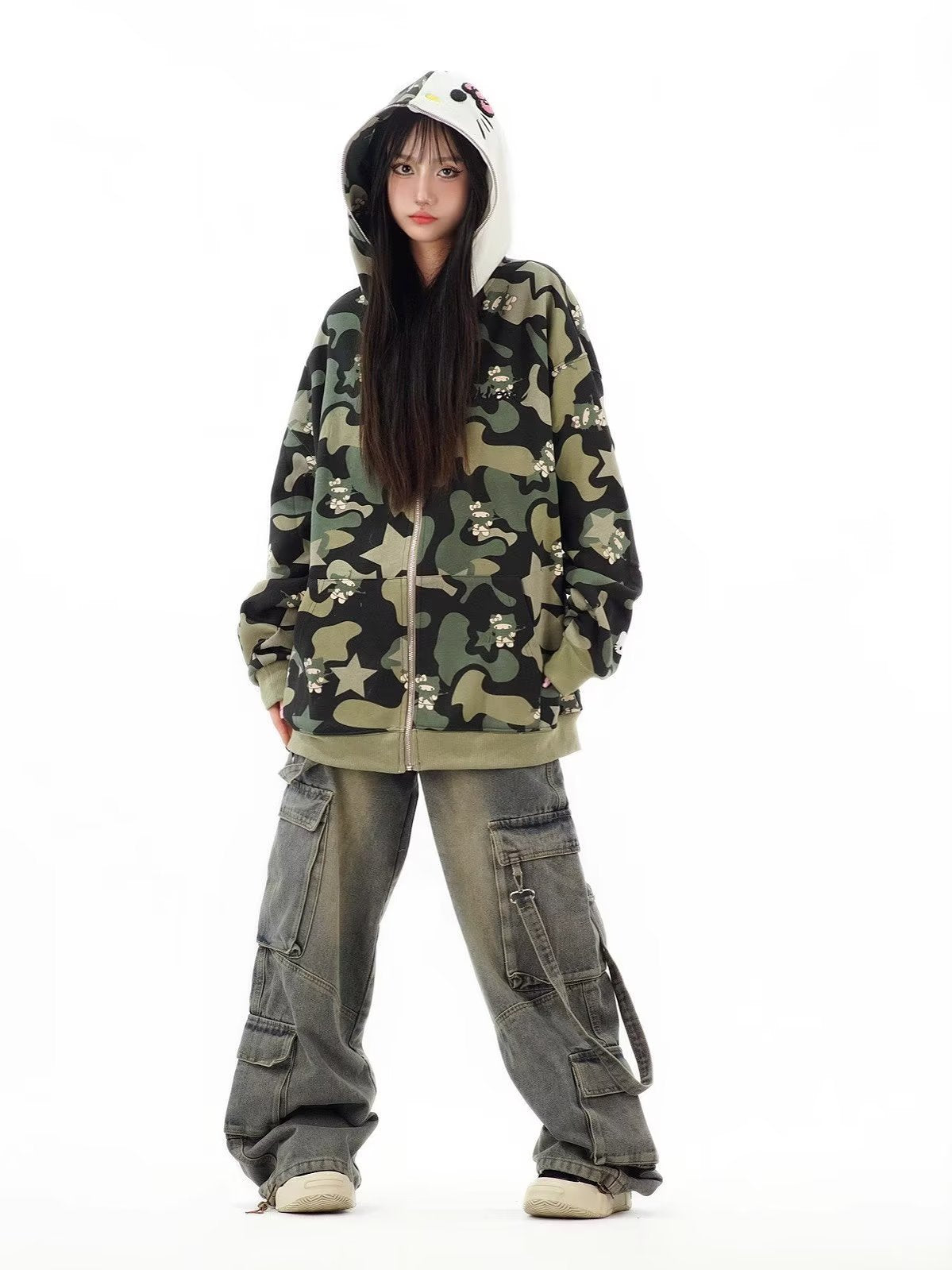 Armed Hello Kitty Camo Hoodie