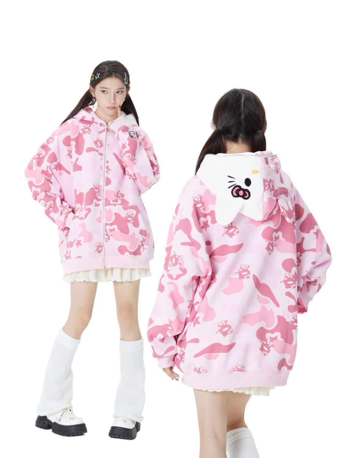 Armed Hello Kitty Camo Hoodie