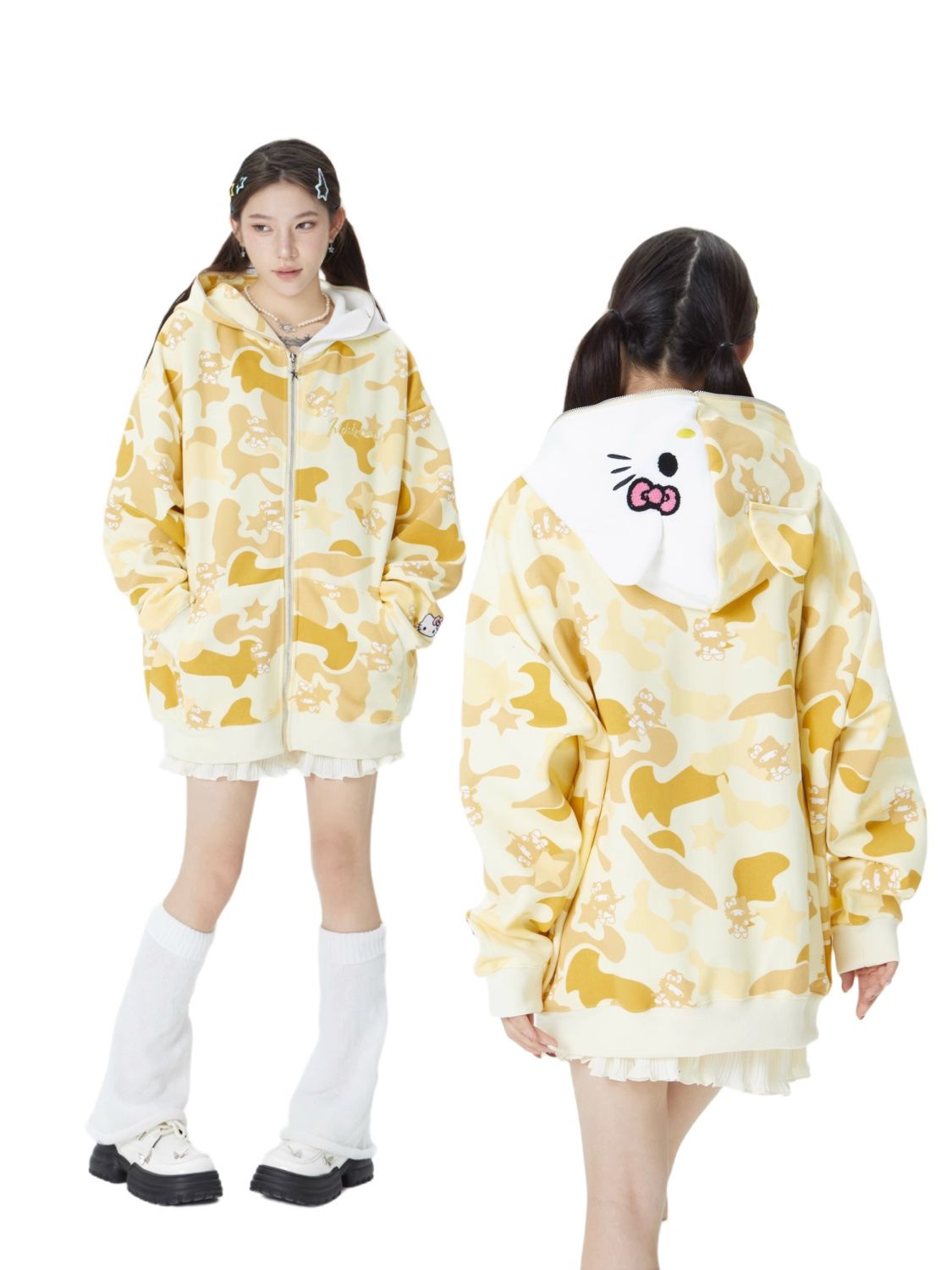 Armed Hello Kitty Camo Hoodie