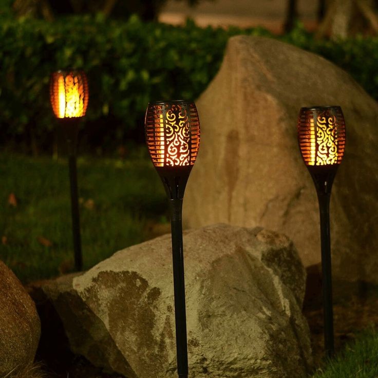 Artificial Flame Torch Solar Light