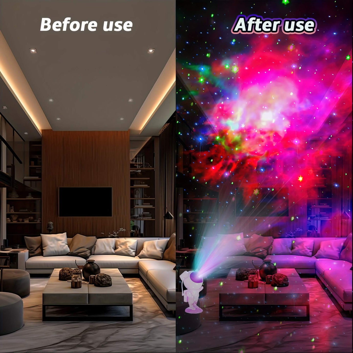 Astronaut Galaxy Projector Night Light