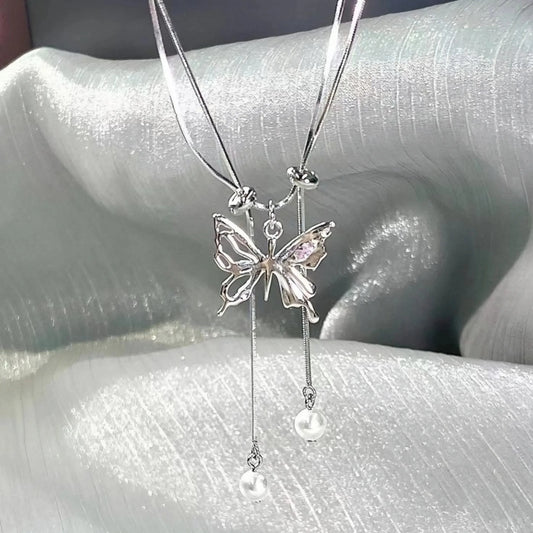 Asymmetric Butterfly Necklace