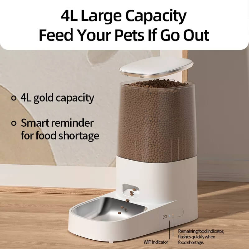 Automatic Pet Cat Feeder - 4L Capacity