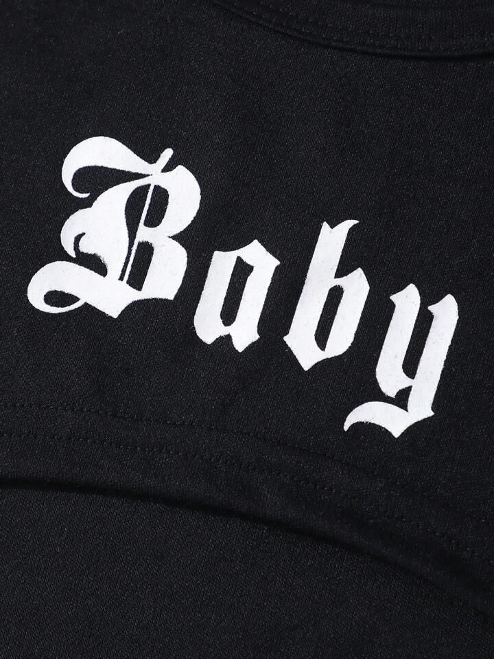 'Baby' Vest Shorts & Tank Top 3Pcs Set