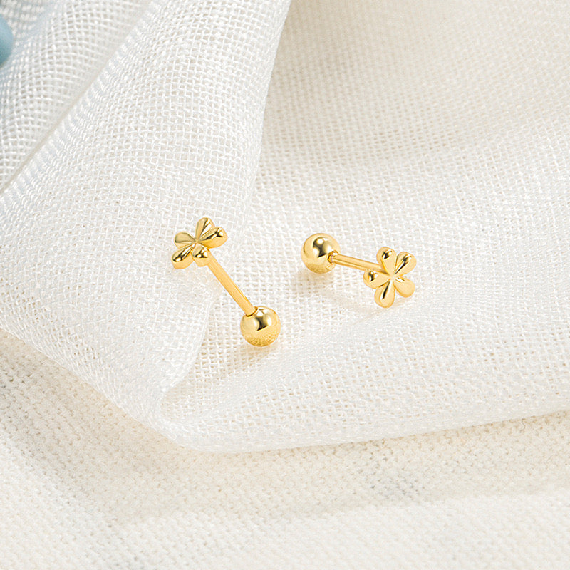 Ball Lock Asterisk Stud Earrings