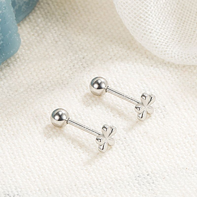 Ball Lock Asterisk Stud Earrings