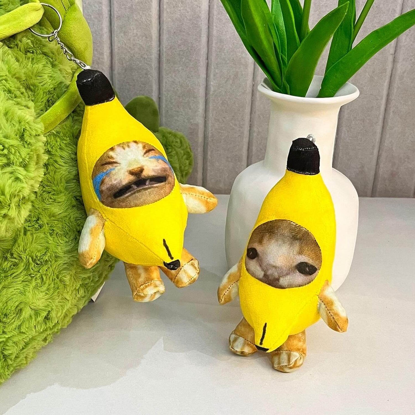 Banana Cat Plushies (2 Pair)