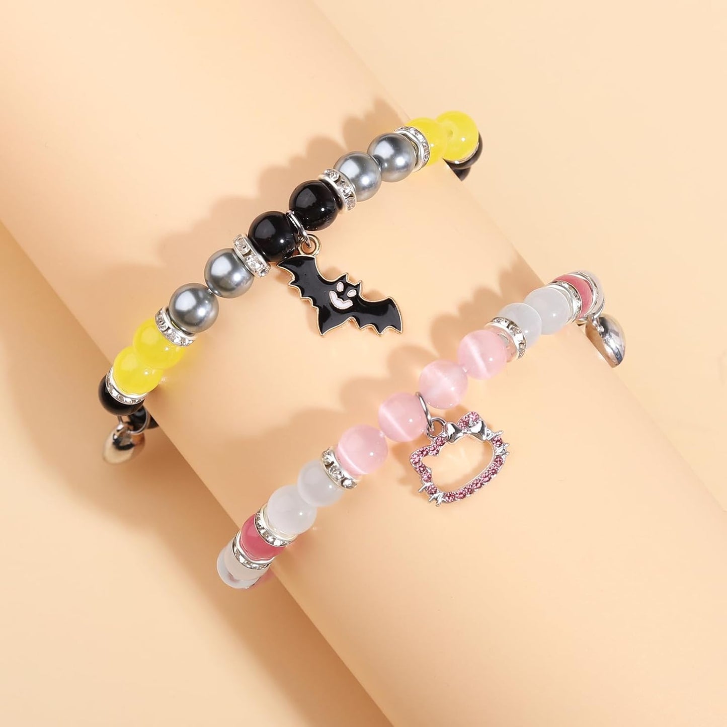 Bat & Hello Kitty Magnetic Couples Bracelets