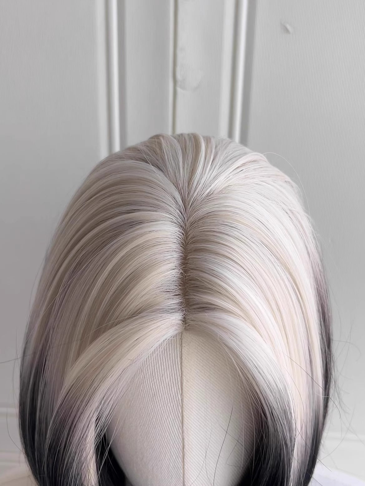 Blonde Black Ombre Wolf Tail Wig