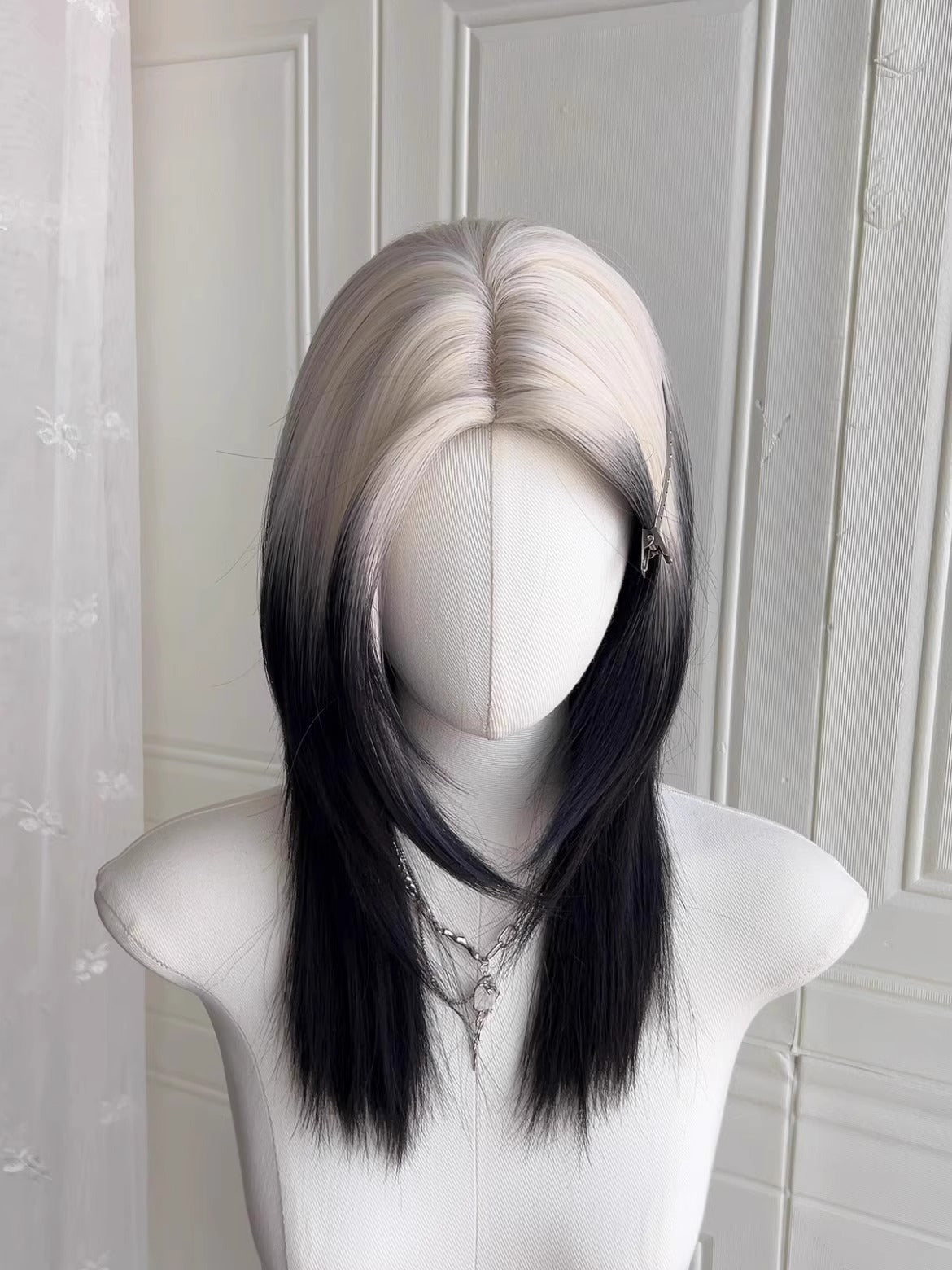 Blonde Black Ombre Wolf Tail Wig