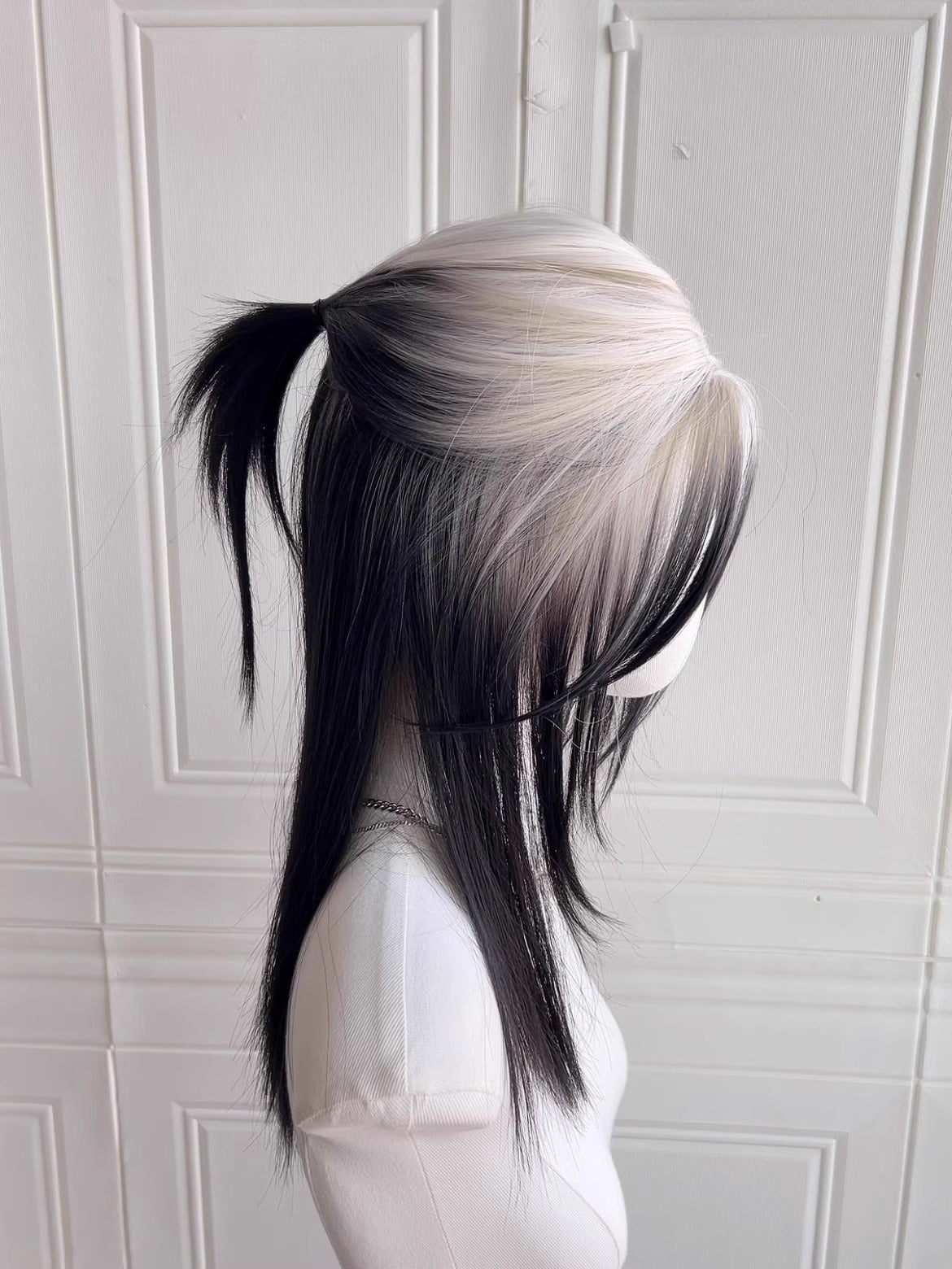 Blonde Black Ombre Wolf Tail Wig