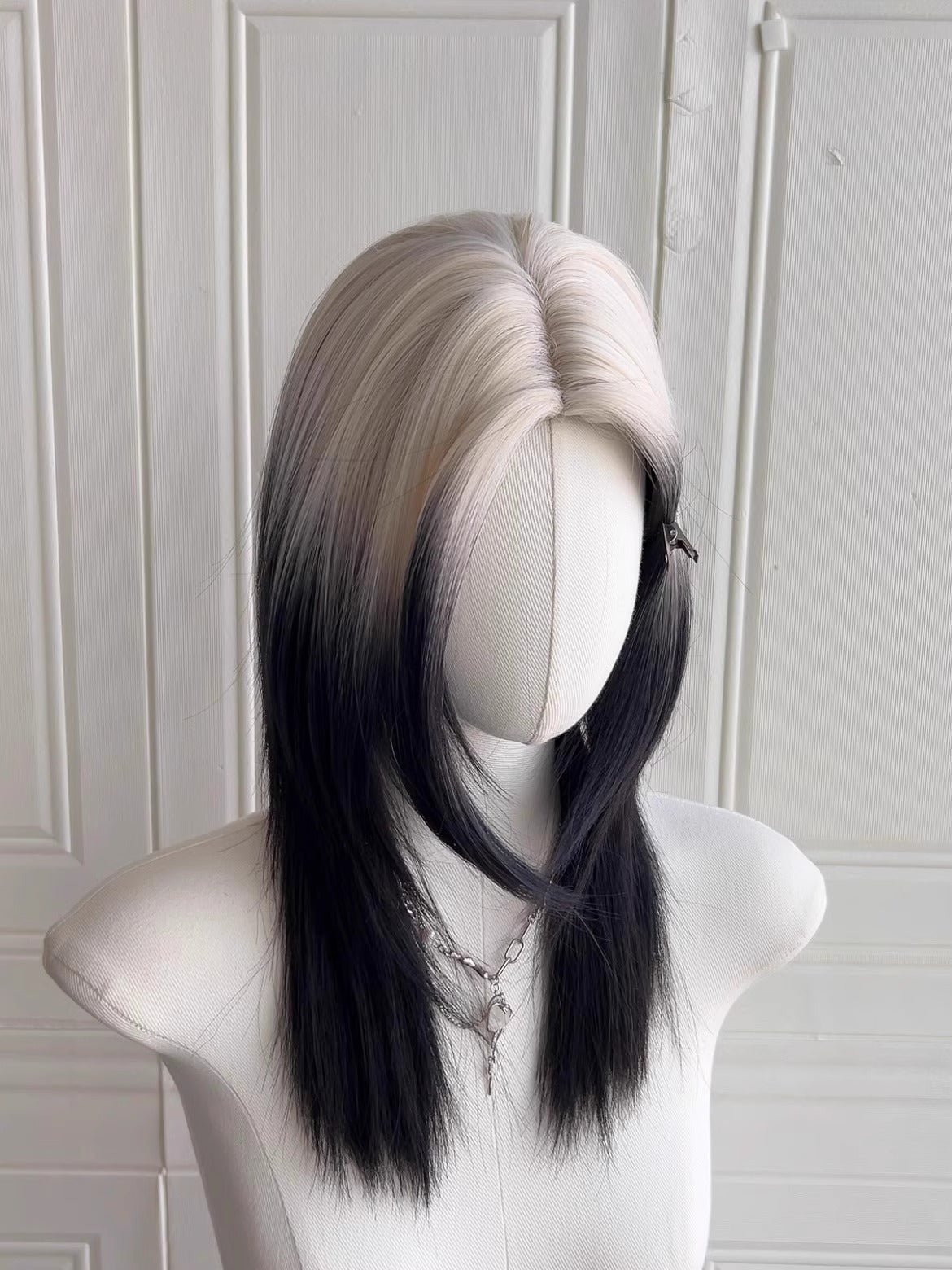 Blonde Black Ombre Wolf Tail Wig