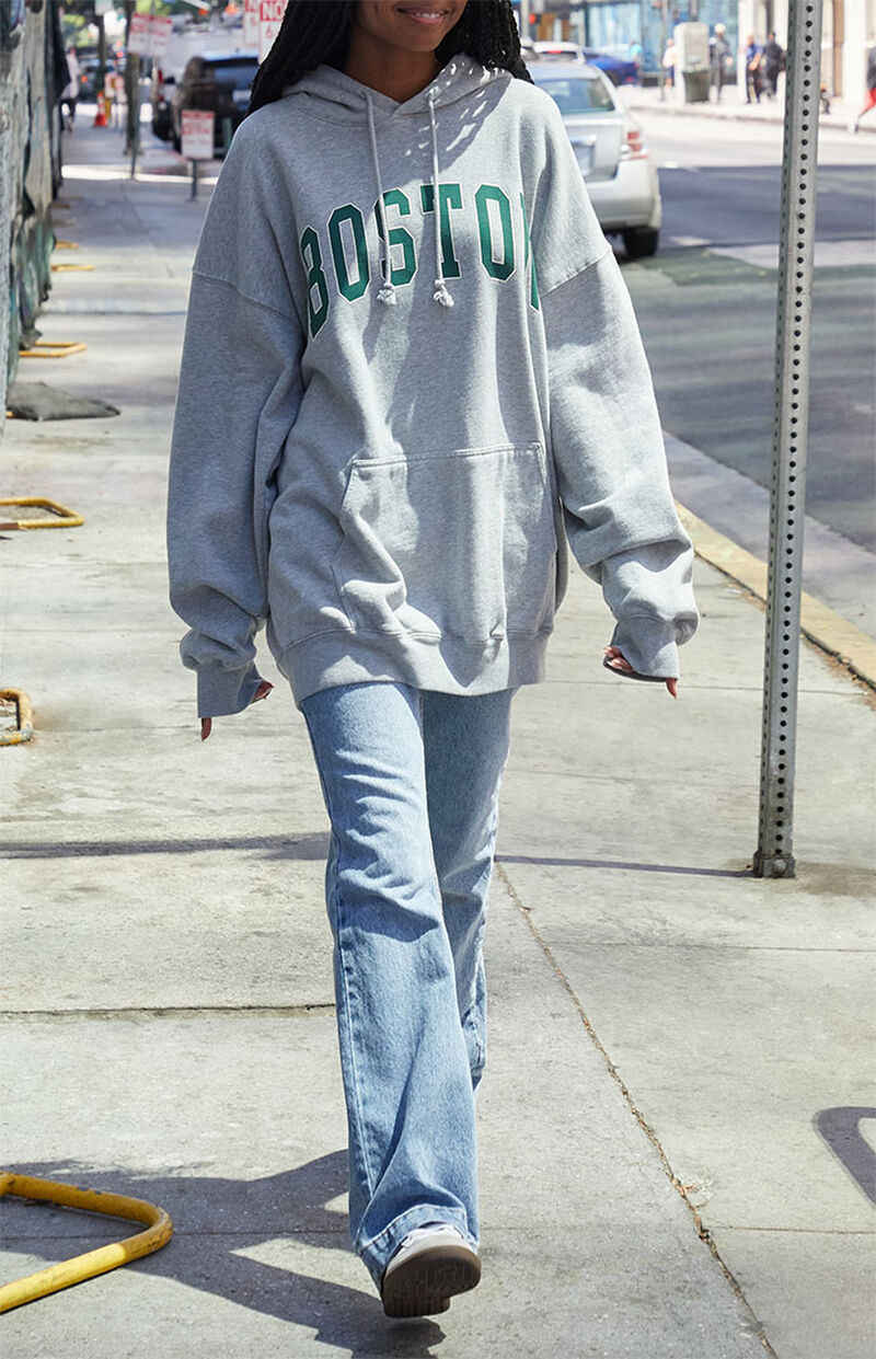 Boston Grey Hoodie