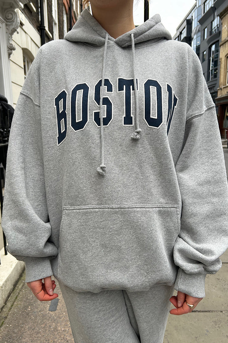 Boston Grey Hoodie