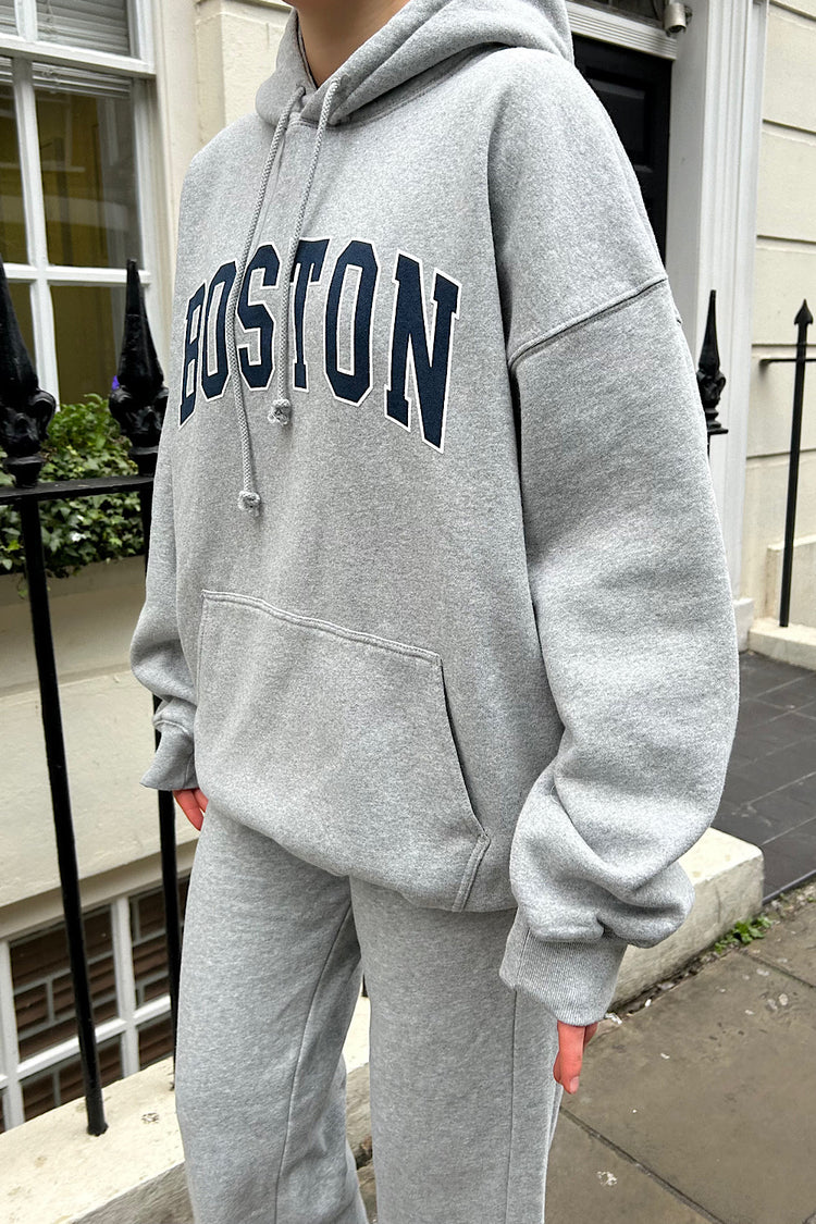 Boston Grey Hoodie