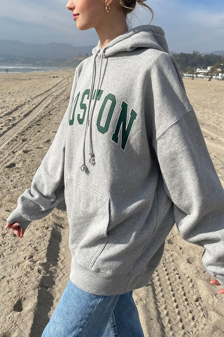 Boston Grey Hoodie