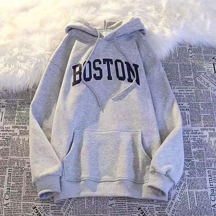 Boston Grey Hoodie