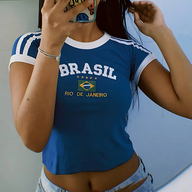 Brazil Rio De Janeiro Crop Top