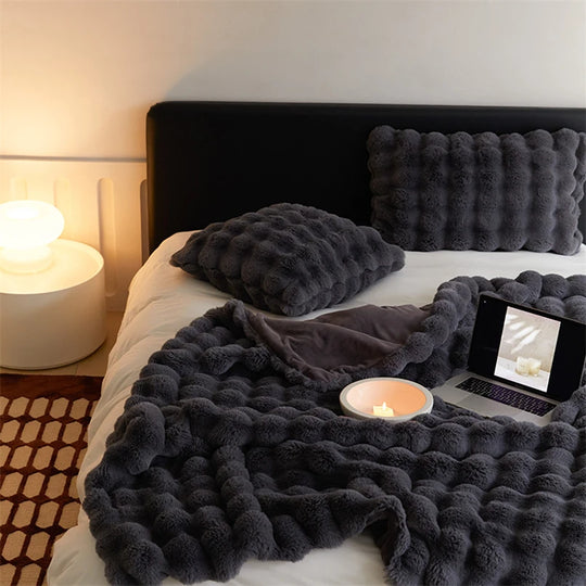 Bubble Fur Bedding Set