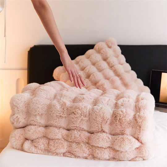 Bubble Fur Bedding Set