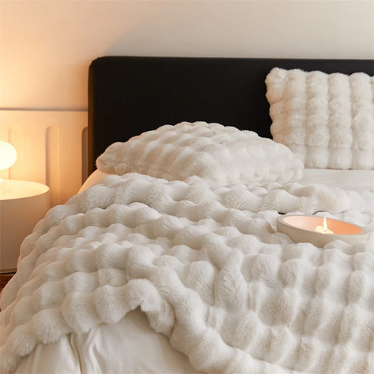 Bubble Fur Bedding Set