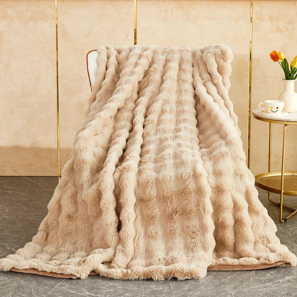 Bubble Fur Bedding Set