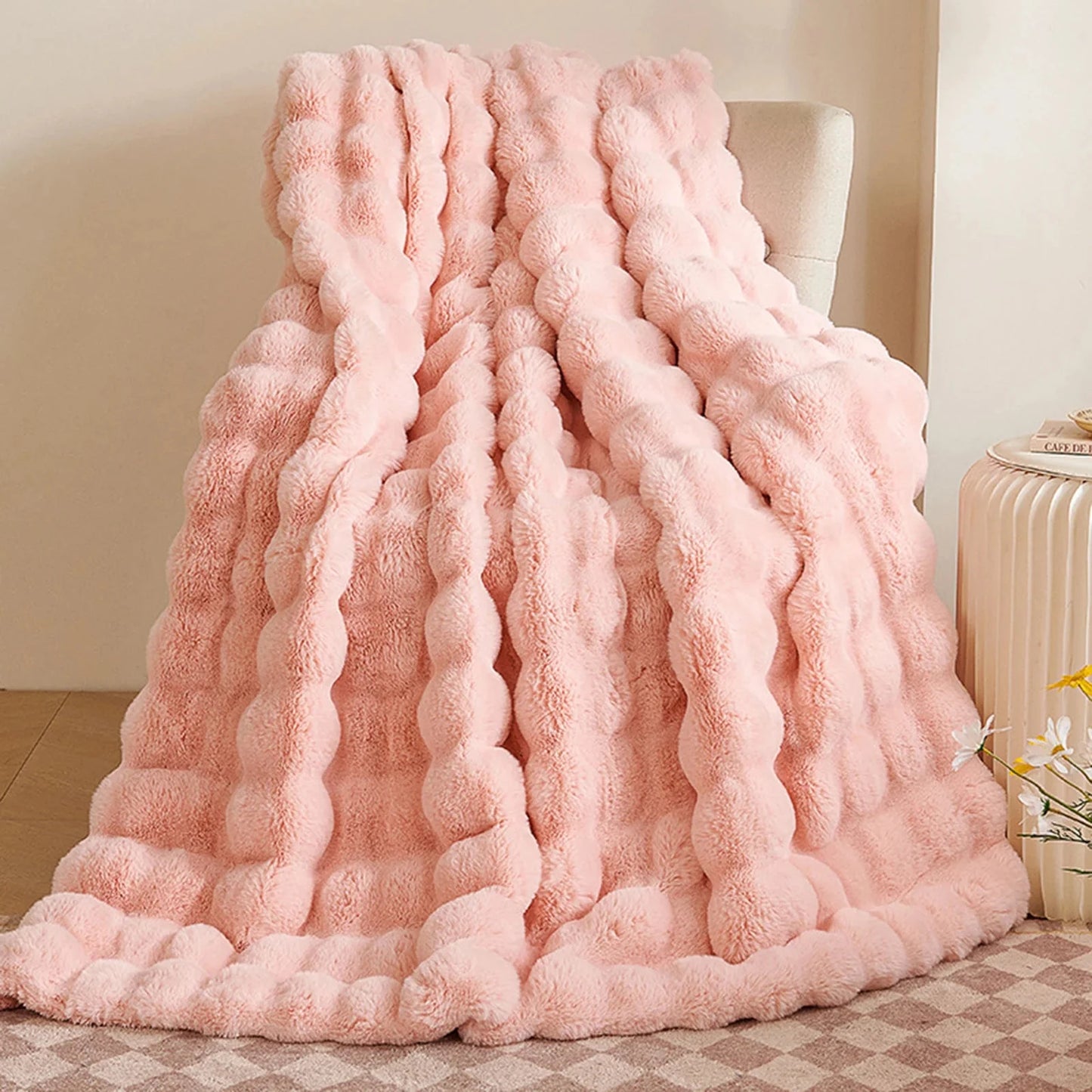 Bubble Fur Bedding Set