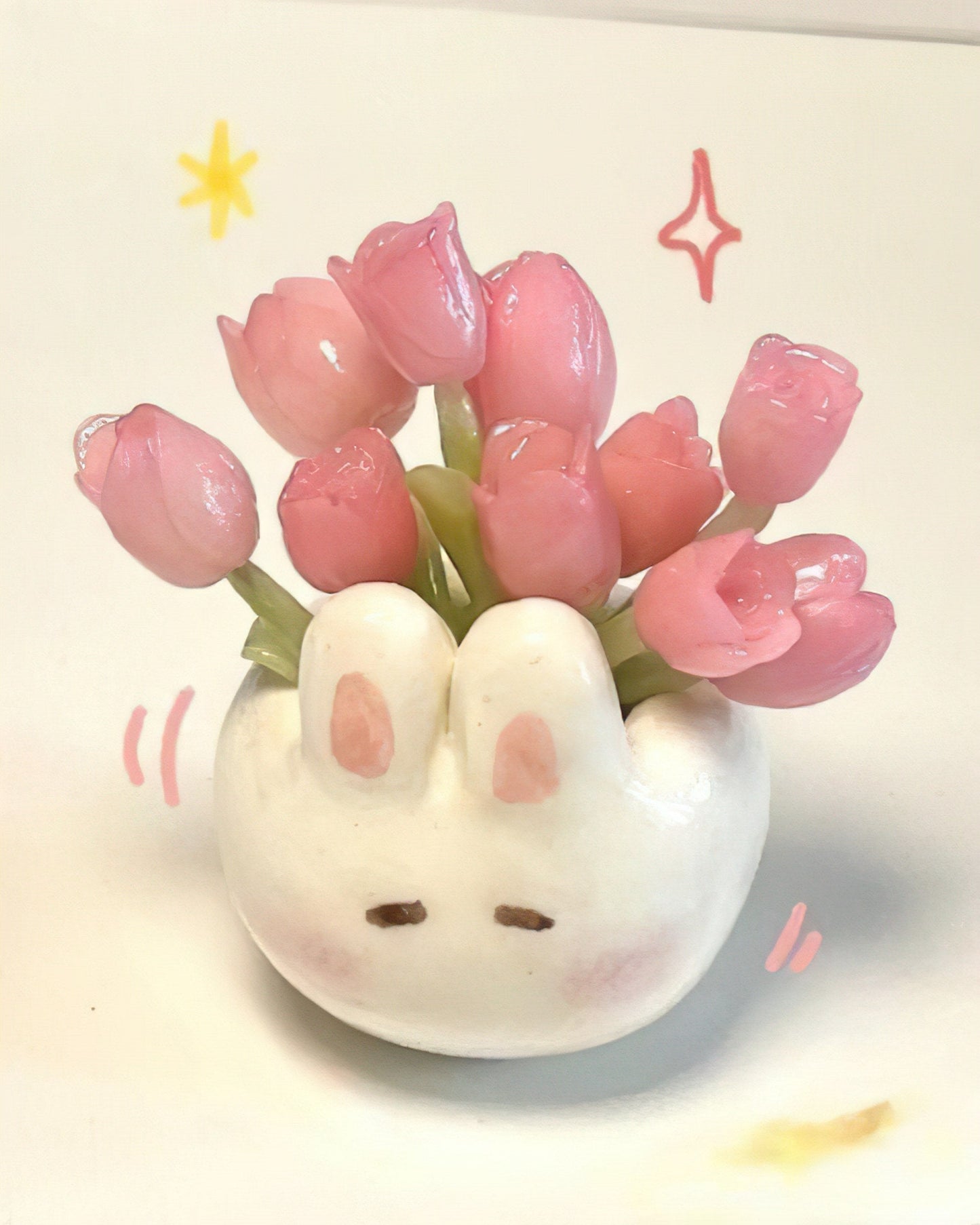 Bunny Ceramic Gel Flowers (DIY)