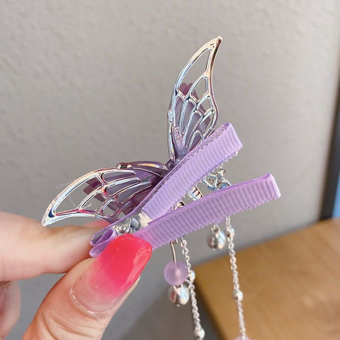 Butterfly Tassel Hair Clips